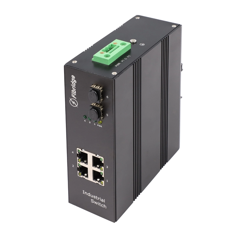 F6-5800-4TP2FX非托管2端口100m Fx和4端口100m Tx工业Poe交换机