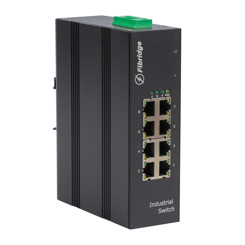 F6-5800-8TP DIN-RAIL非管理型工业8端口100m PoE交换机