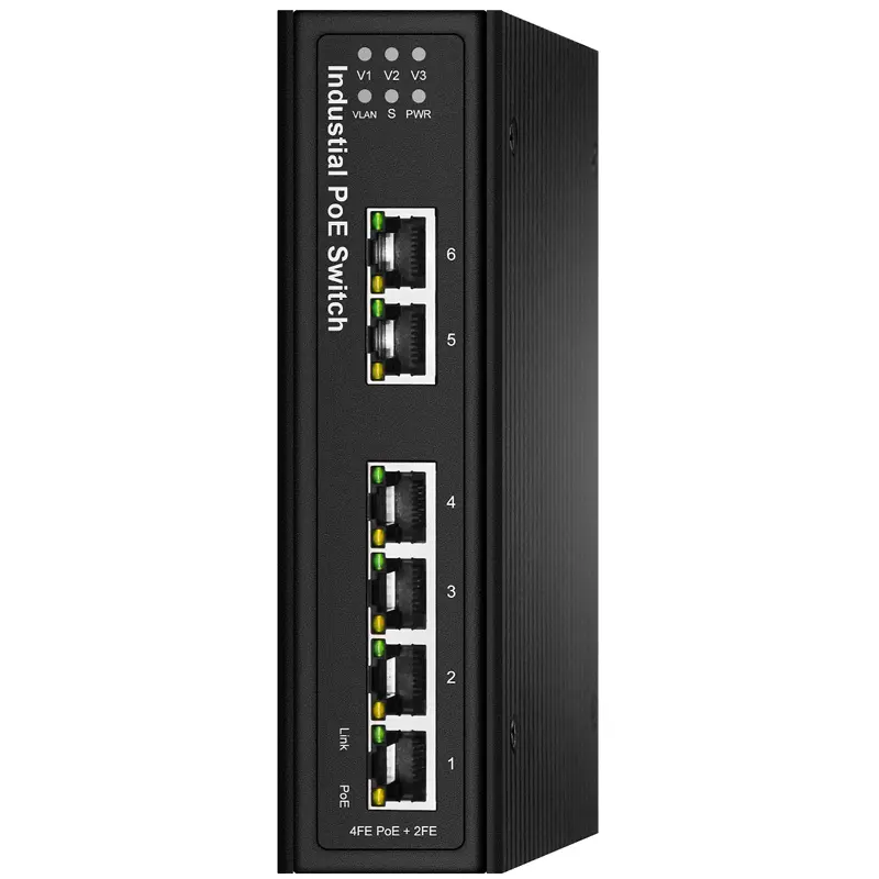 F6-5800-6TP非托管6端口100m PoE以太网工业交换机