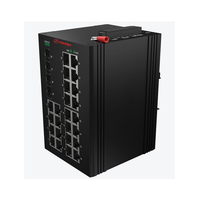 F6-M24GT4GX DIN导轨管理4 1000M Fx 24 1000M Tx工业交换机